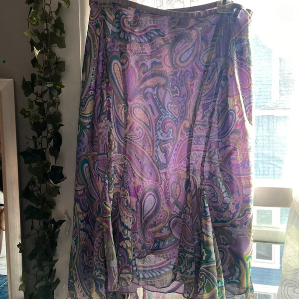 Floral Print Midi (M) (Lane Bryant)